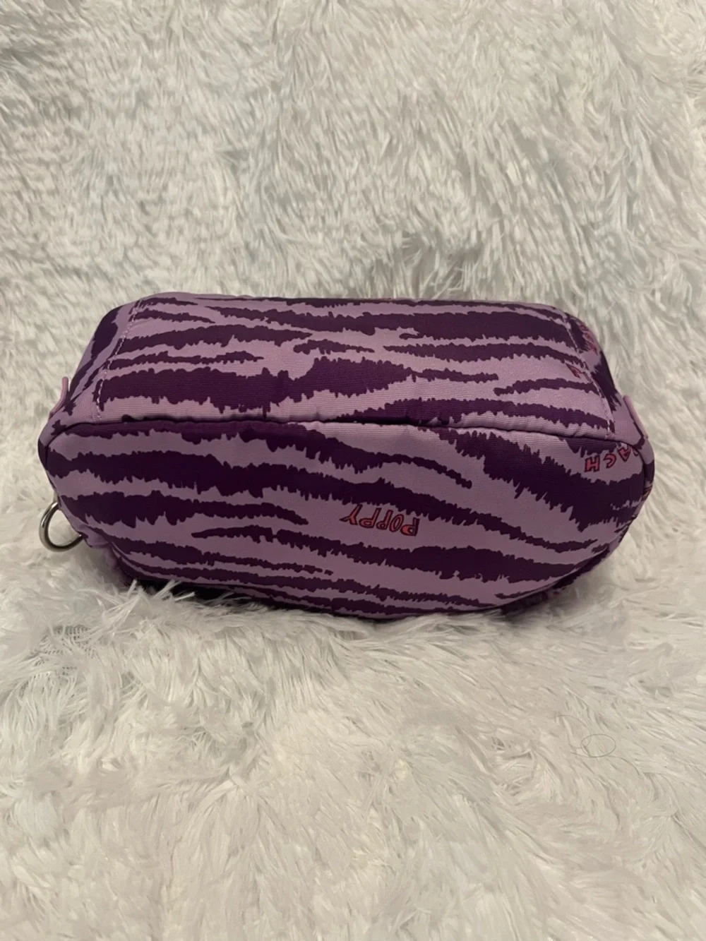 COACH 🦓🦄 NWOT Poppy Cosmetic Case in Purple Zebra Y2K HTF and Collectible
